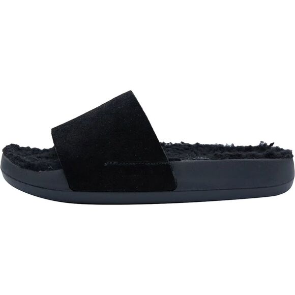 Brandblack Apres Kashiba Faux Shearling Black Slide Sandal Men MSRP $90 main image 4